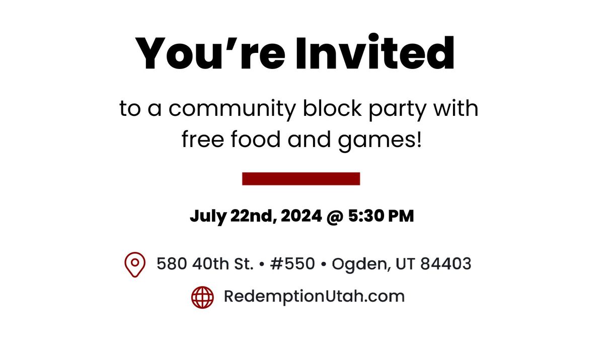 Free Community Block Party!