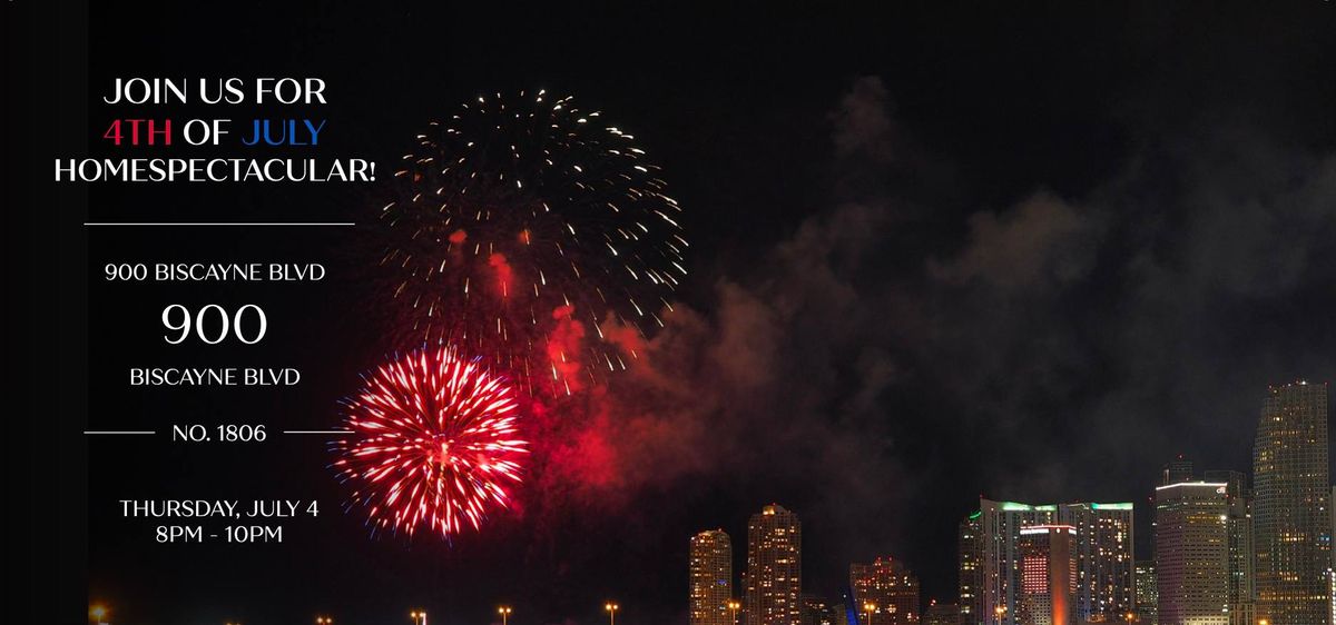 4th of July - Fireworks Display Over Biscayne Blvd 