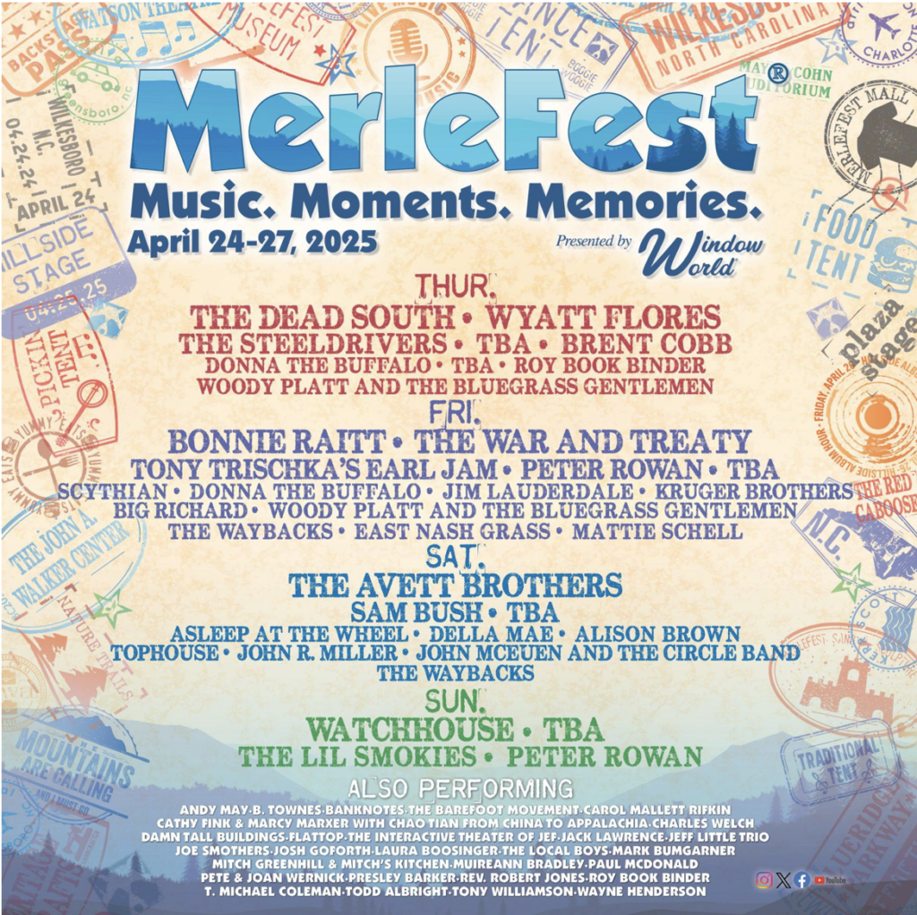 MerleFest (Saturday Pass) with The Avett Brothers, Sam Bush, Asleep at the Wheel, and more!