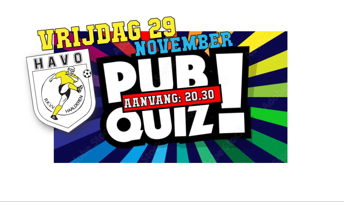 HAVO Pubquiz - Vrijdag 29 november! 