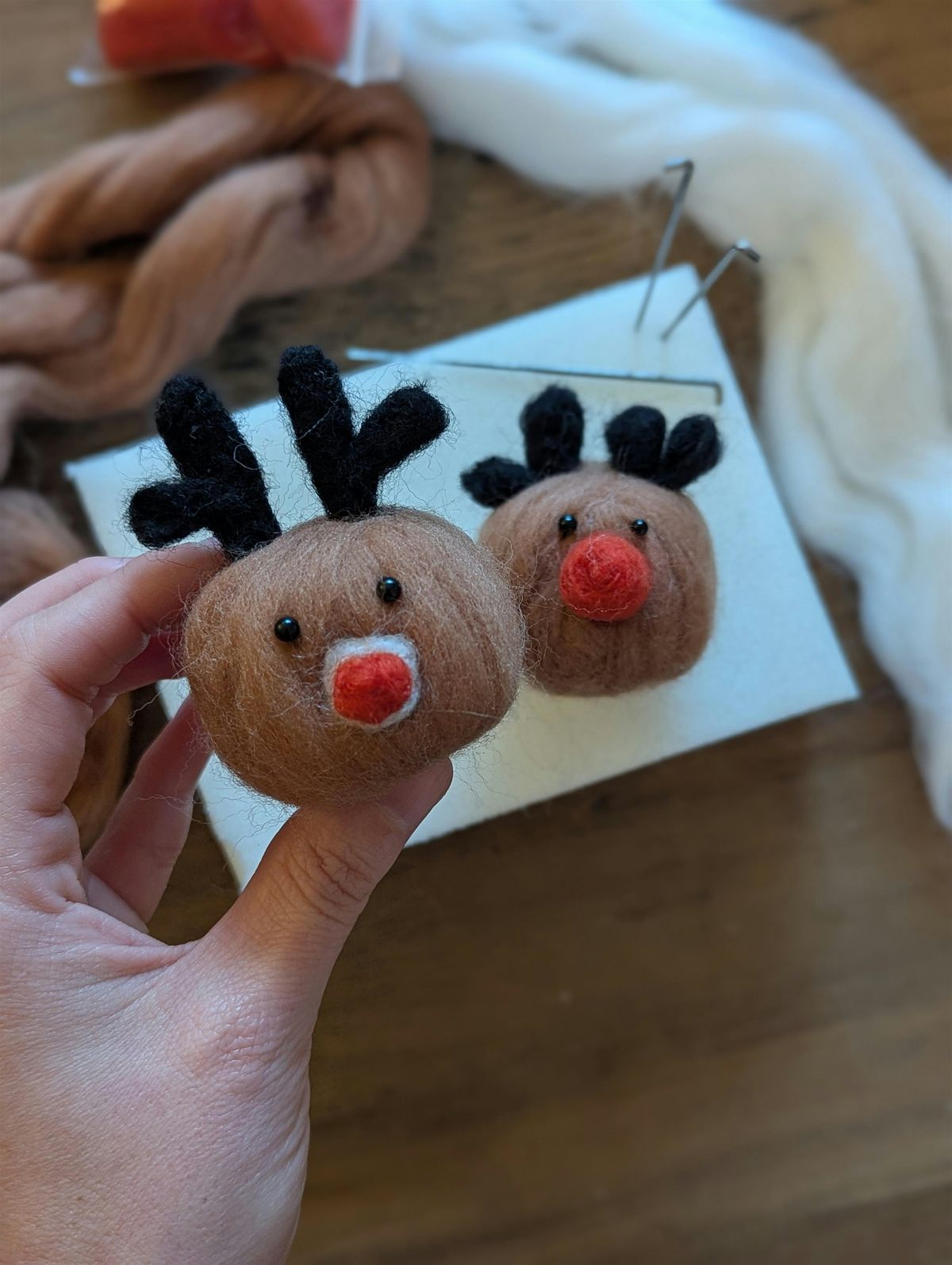 Make Your Own Needle Felted Reindeer