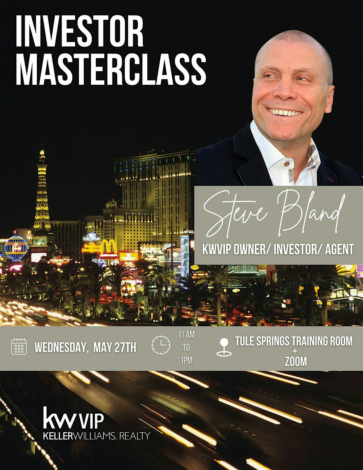 Investor Master Class | Facilitated by Steve Bland, KWVIP Investor