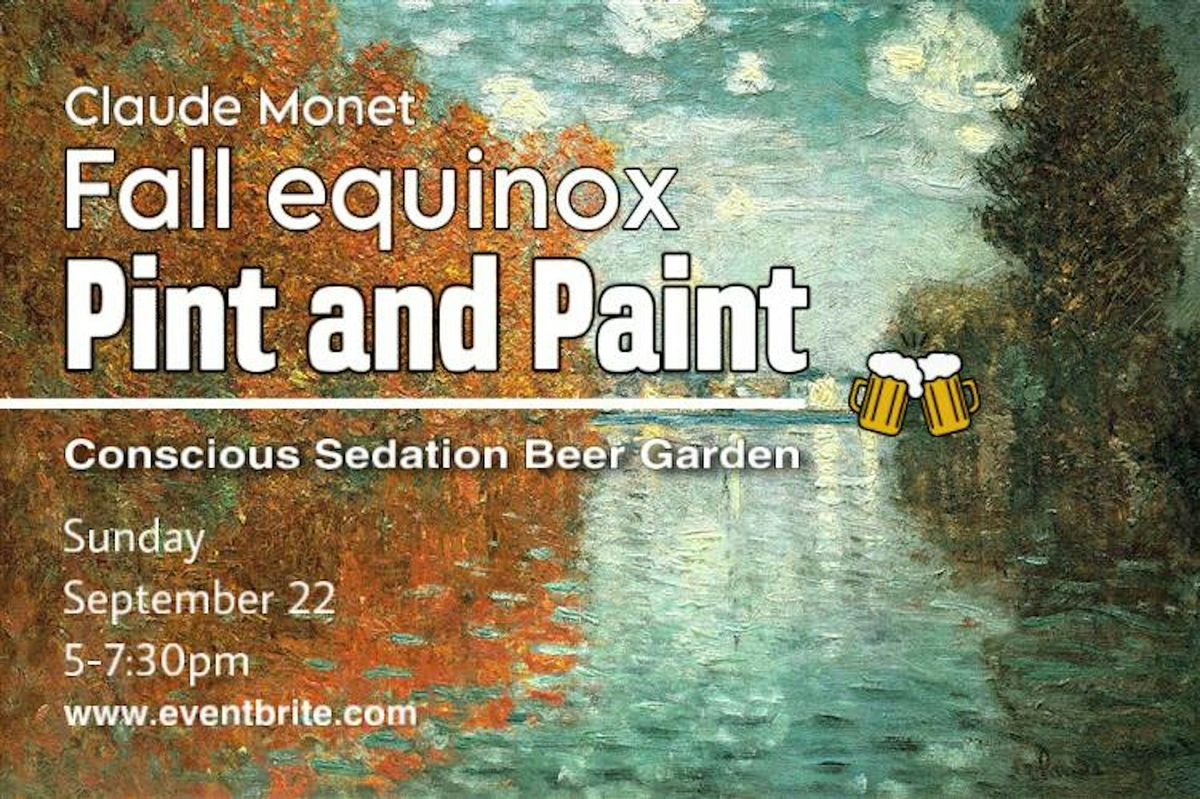 Claude Monet Fall Equinox Pint and Paint