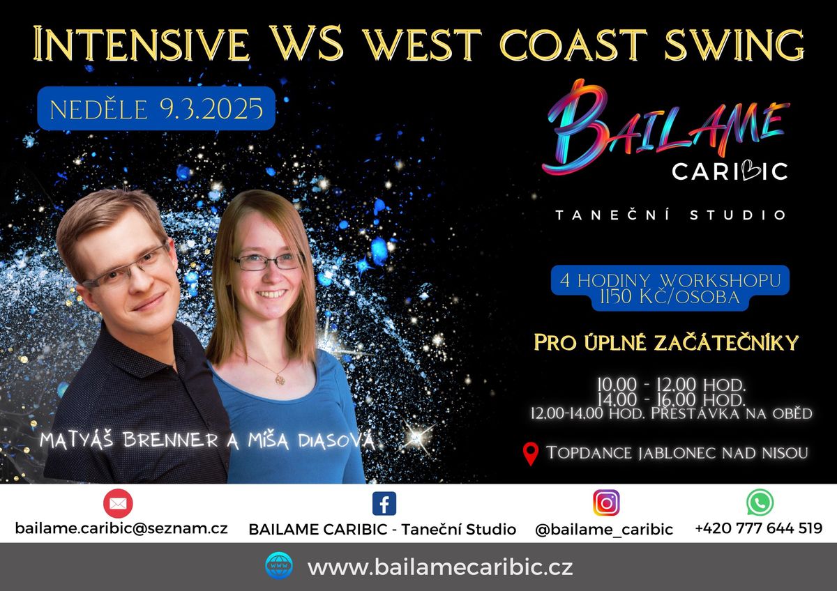 Intenzivn\u00ed workshop West coast swing pro \u00fapln\u00e9 za\u010d\u00e1te\u010dn\u00edky 