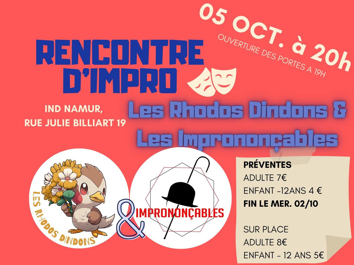 Rencontre d'impro Les RHODOS DINDONS \u26a1 IMPRONON\u00c7ABLES 