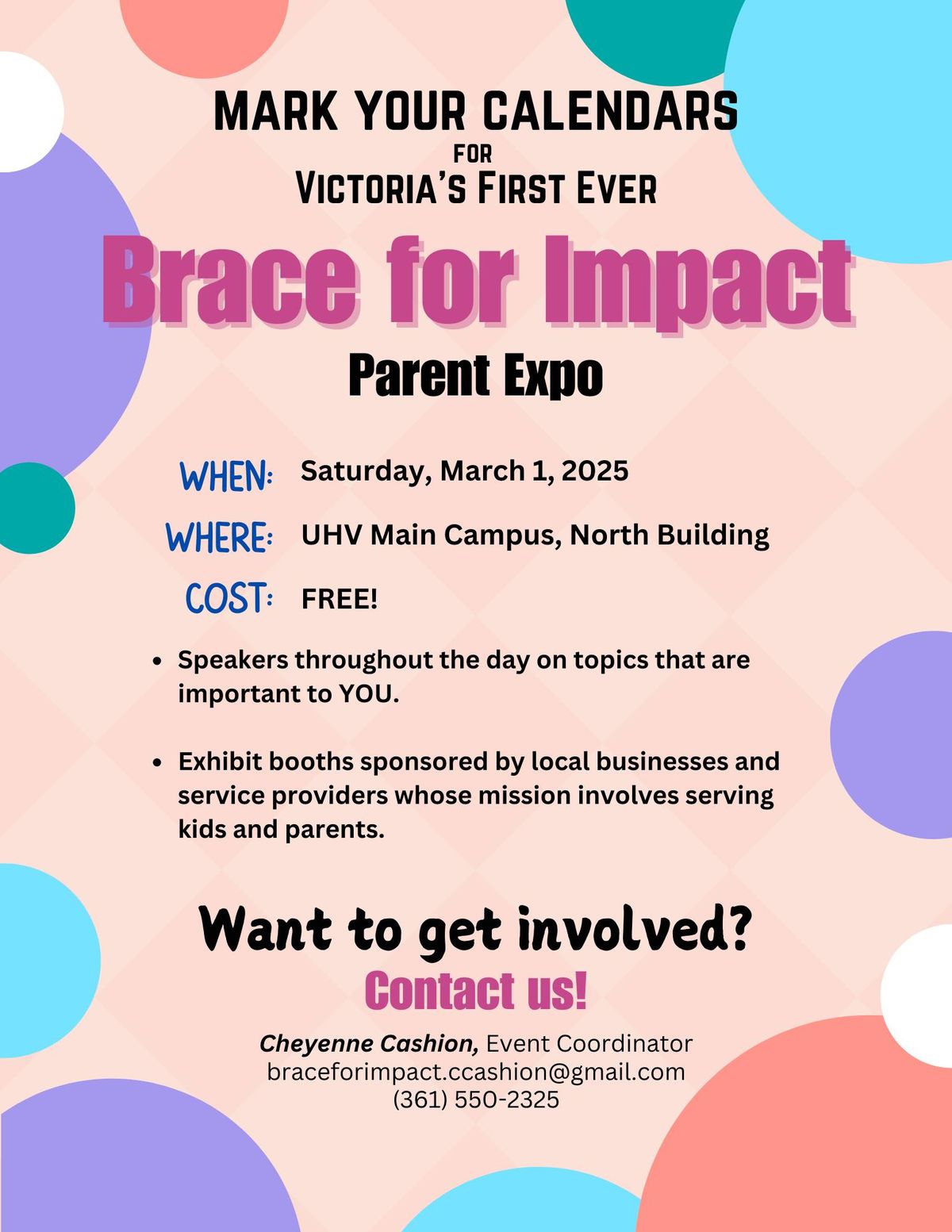 Brace for Impact Parent Expo