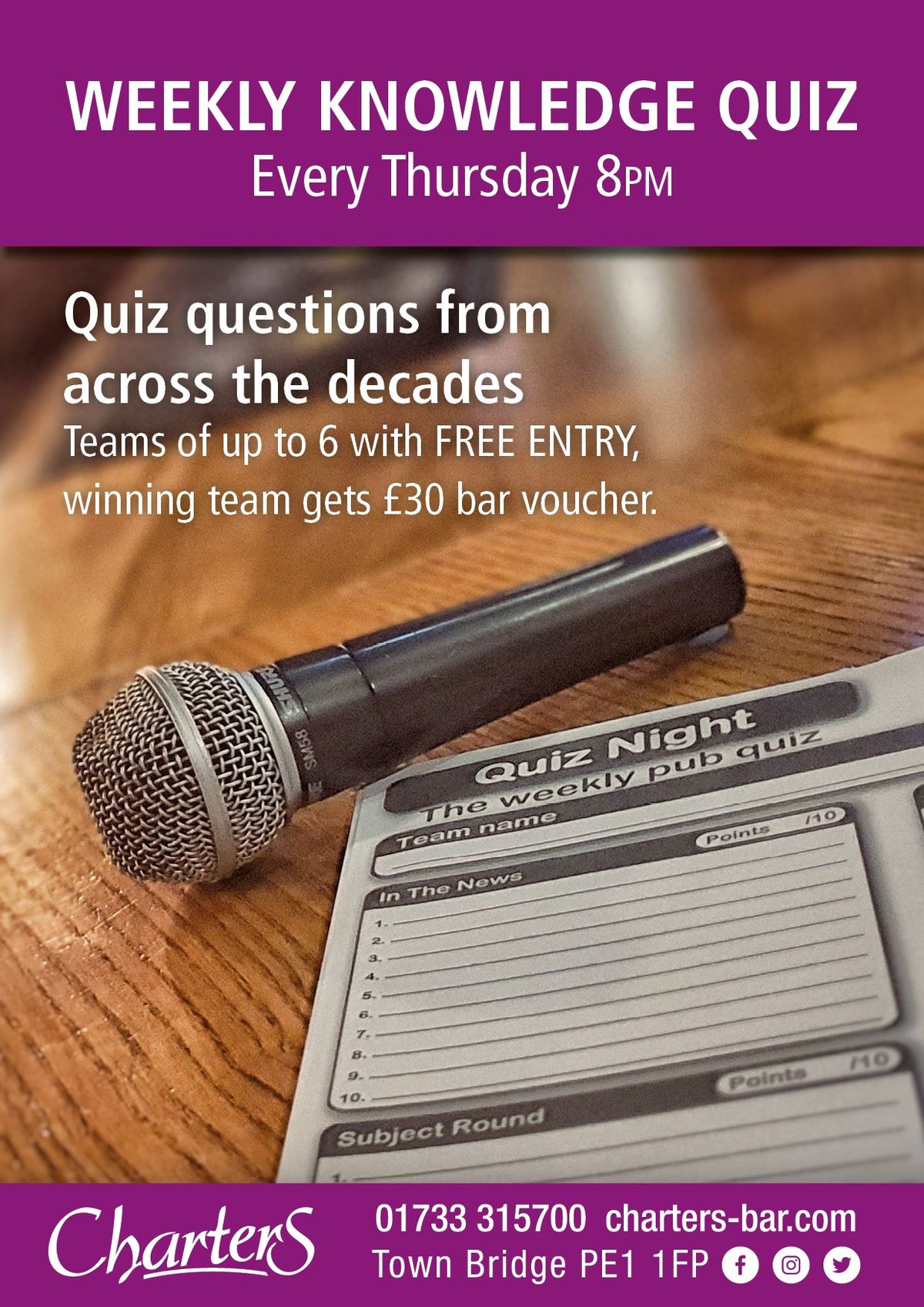 General Knowledge Quiz - Every Thursday