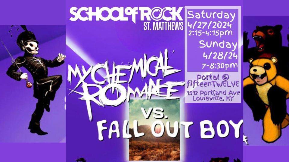 My Chemical Romance vs. Fall Out Boy Shows!