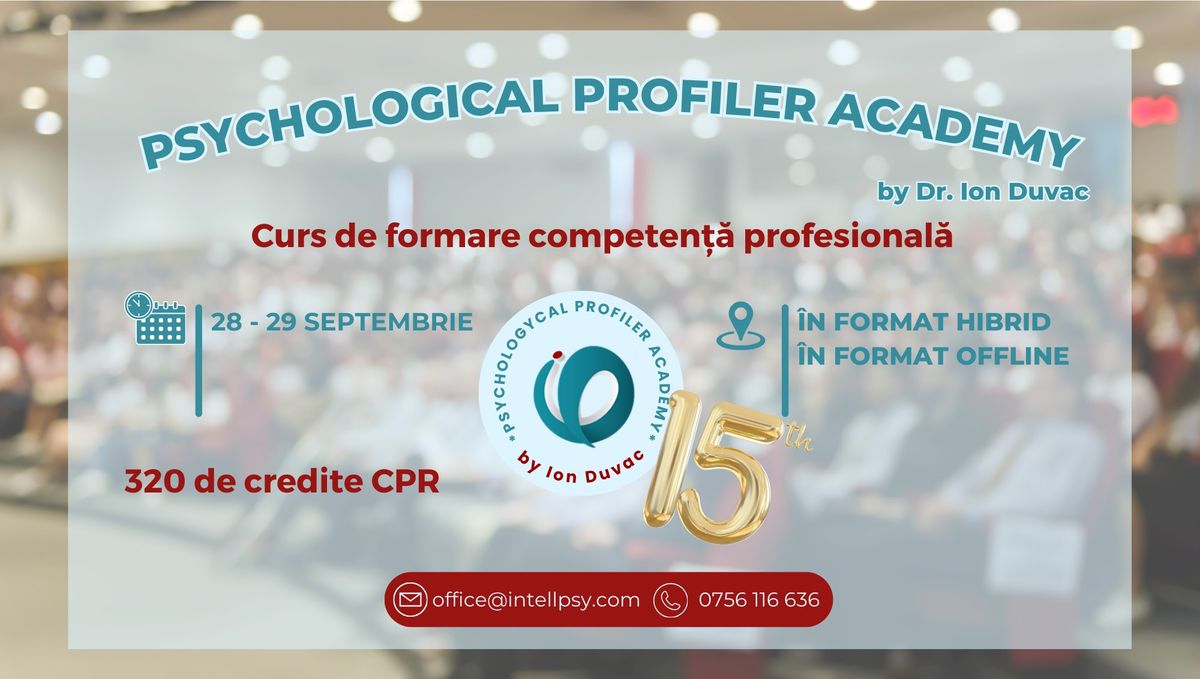 Psychological Profiler Academy by Dr. Ion Duvac