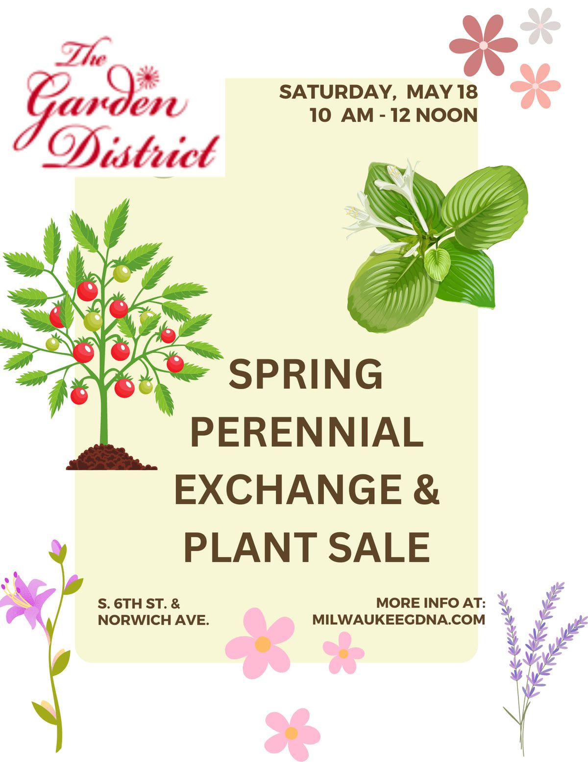 Spring Perennial Exchange and Plant Sale