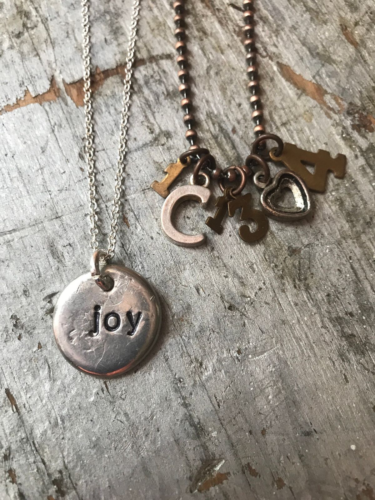 Inspirational Word Hand-Stamped and Scripture Necklaces Class