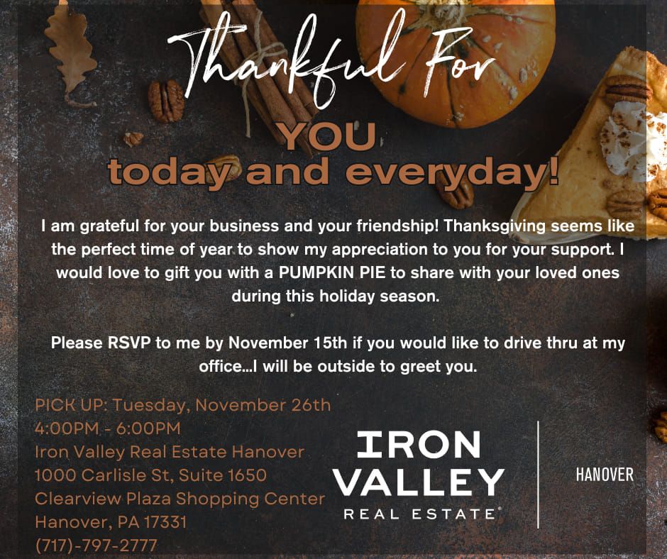 Iron Valley Pumpkin Pie Giveaway