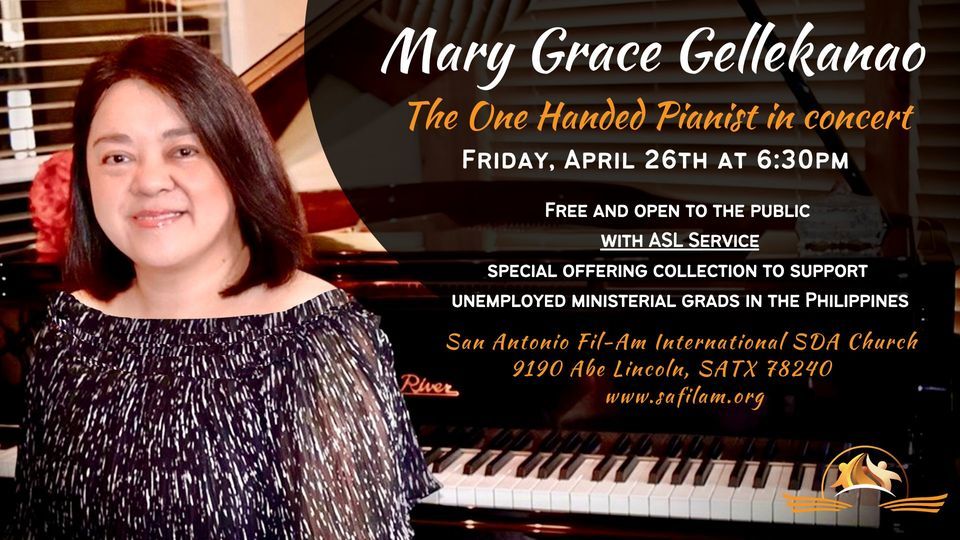 Grace Gellekanao - The One Handed Pianist in Concert 