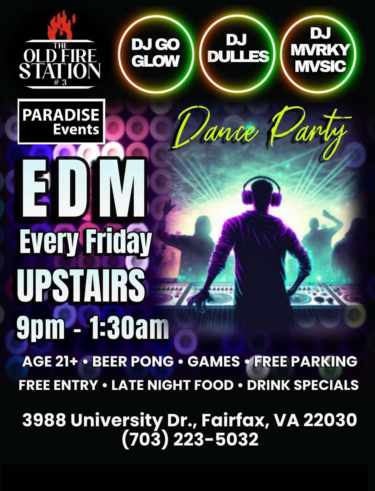 Paradise Events EDM Dance Party 