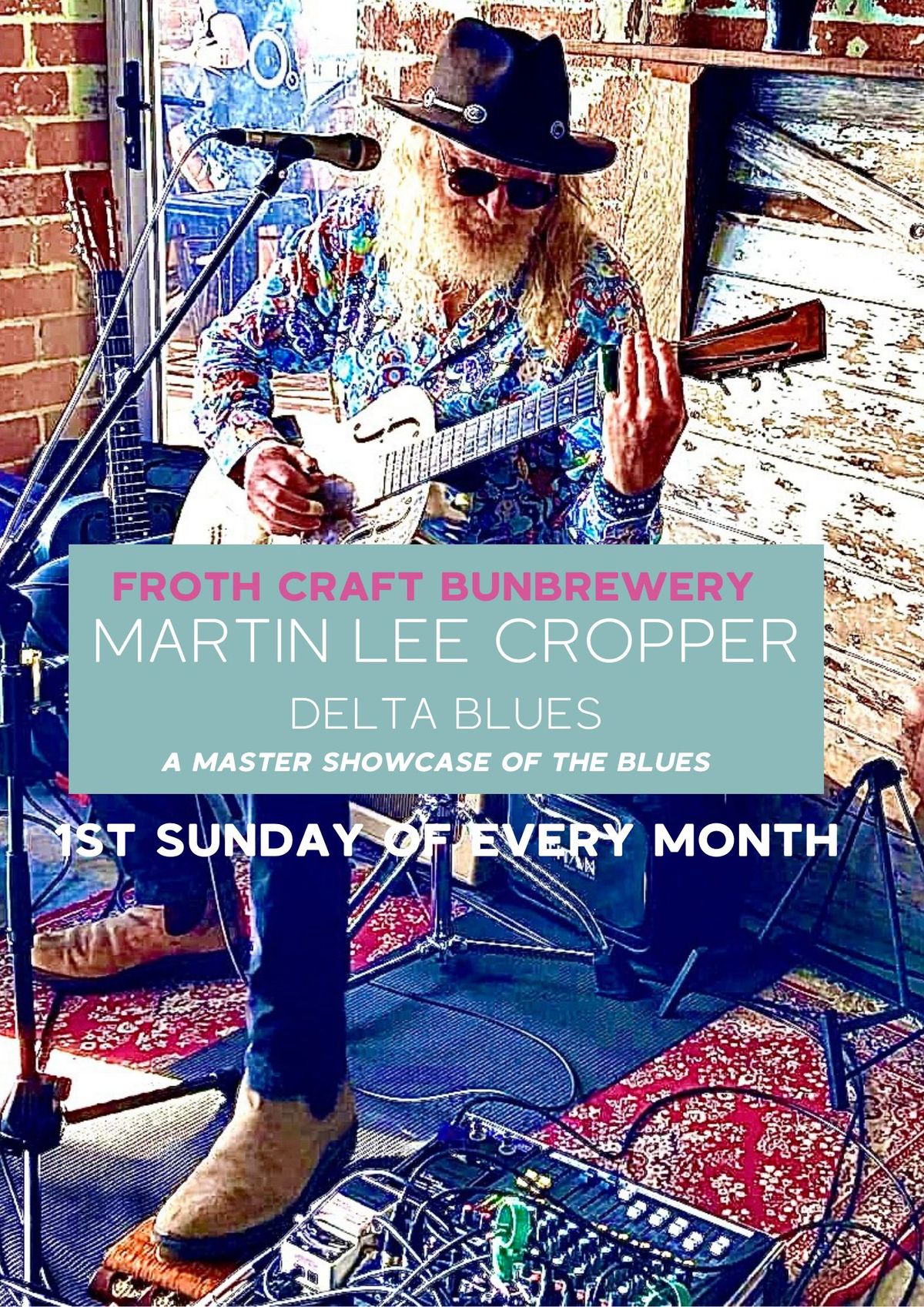 Martin Lee Cropper Live Delta Blues at Froth Craft Bunbury 