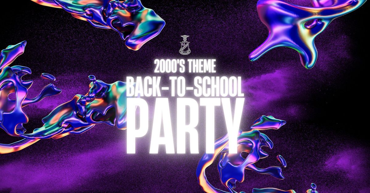 Kappa Sig 2000s theme back to school party