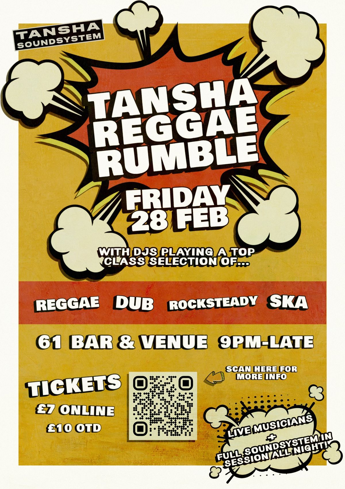 Tansha: Reggae Rumble \ud83d\udca5 (Full Soundsystem Reggae Session)