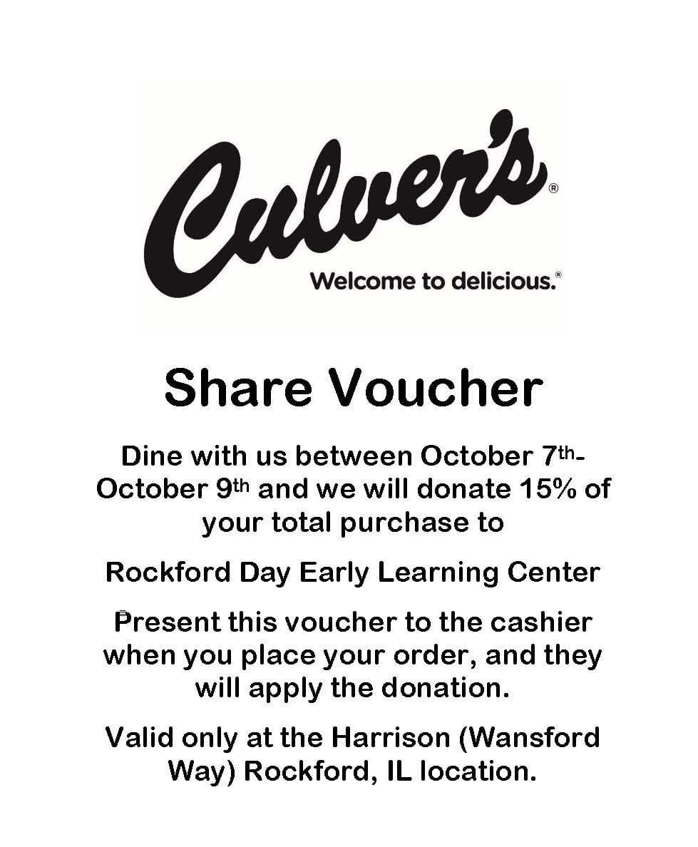 Fundraising Event at Culver's