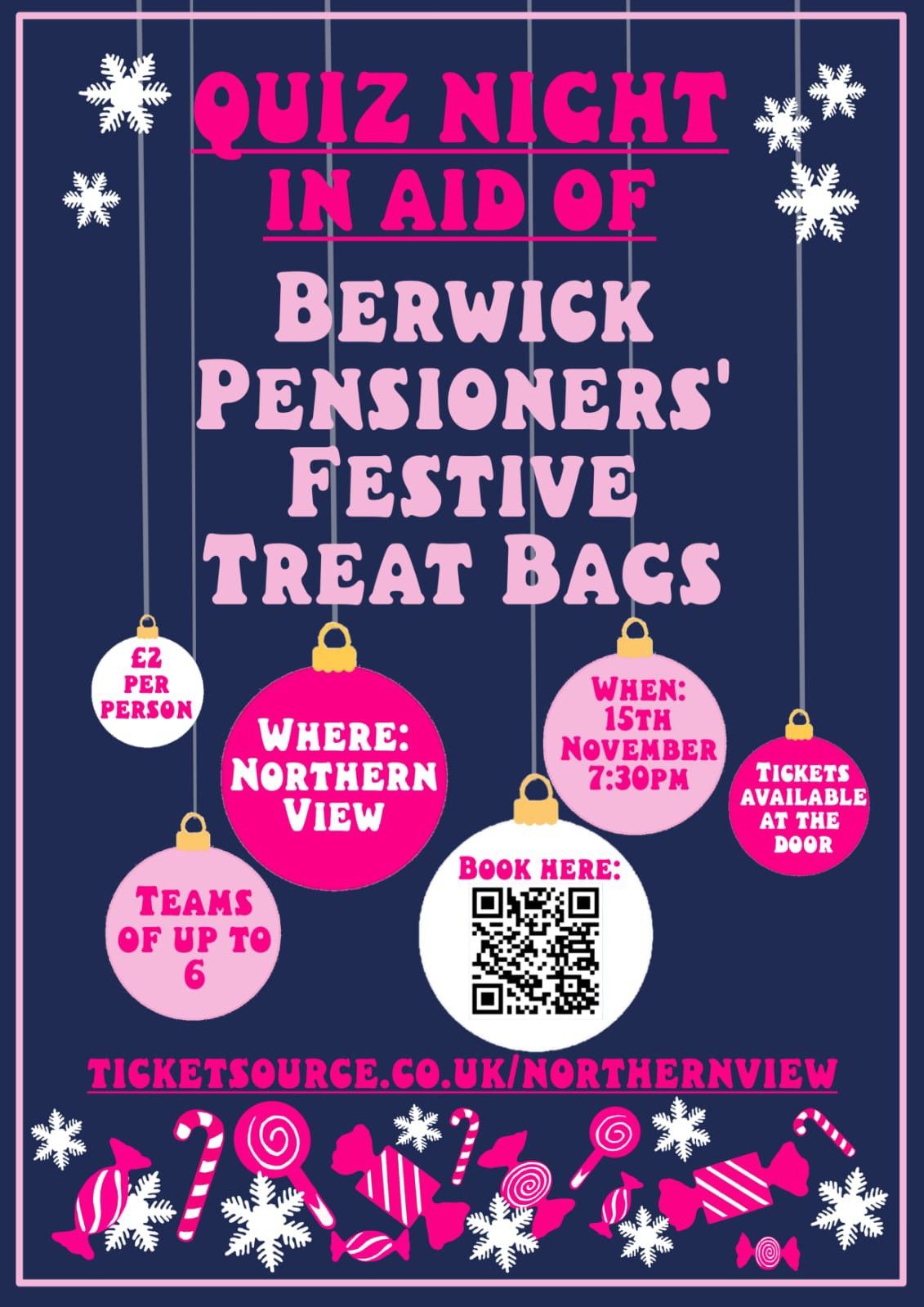 Quiz Night in aid of Berwick Pensioners' Festive Treat Bags