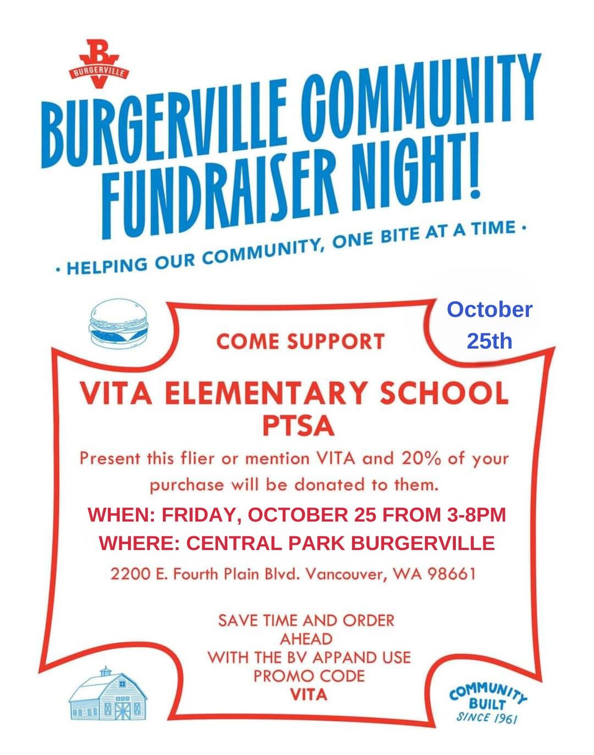 VITA Burgerville Fundraiser