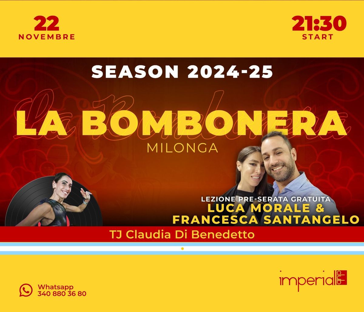 La Bombonera milonga,  TJ  Claudia di Benedetto