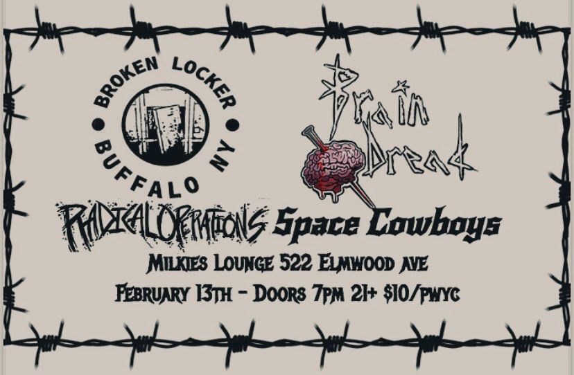 Broken Locker \/ Brain Dread \/ Radical Operations \/ Space Cowboys