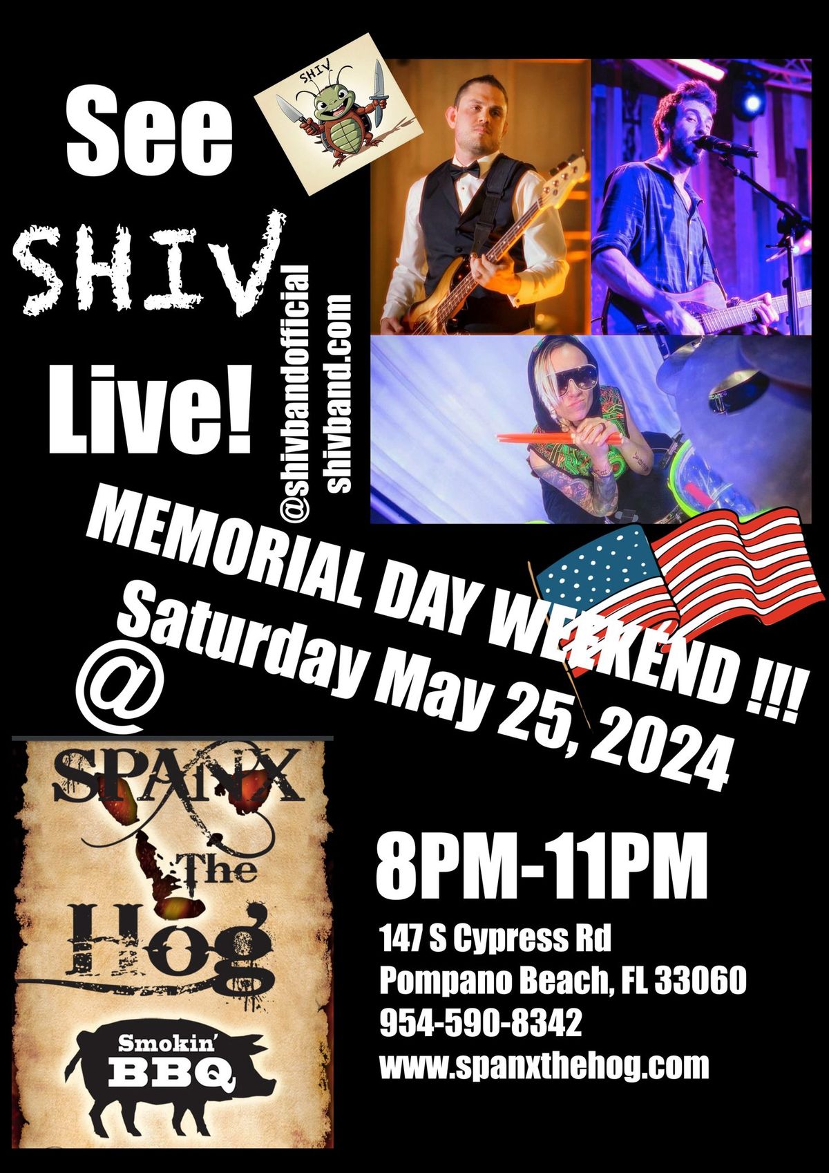 Memorial Day Weekend Rocking BBQBlock Party with SHIV!