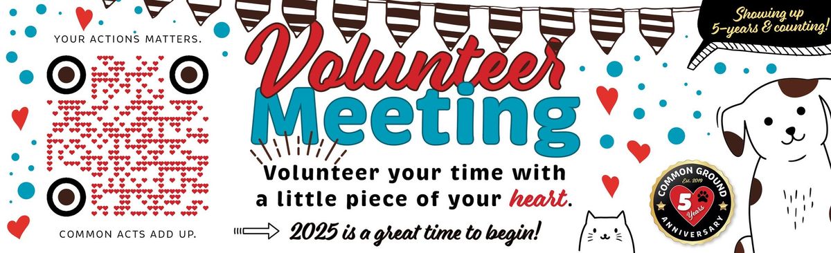 Common Ground CRN February Volunteer Meeting