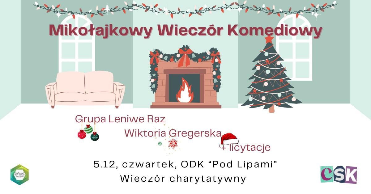 Miko\u0142ajkowy Wiecz\u00f3r Komediowy \u2013 Impro & Stand-up ze zrzutk\u0105 dla dzieciak\u00f3w!