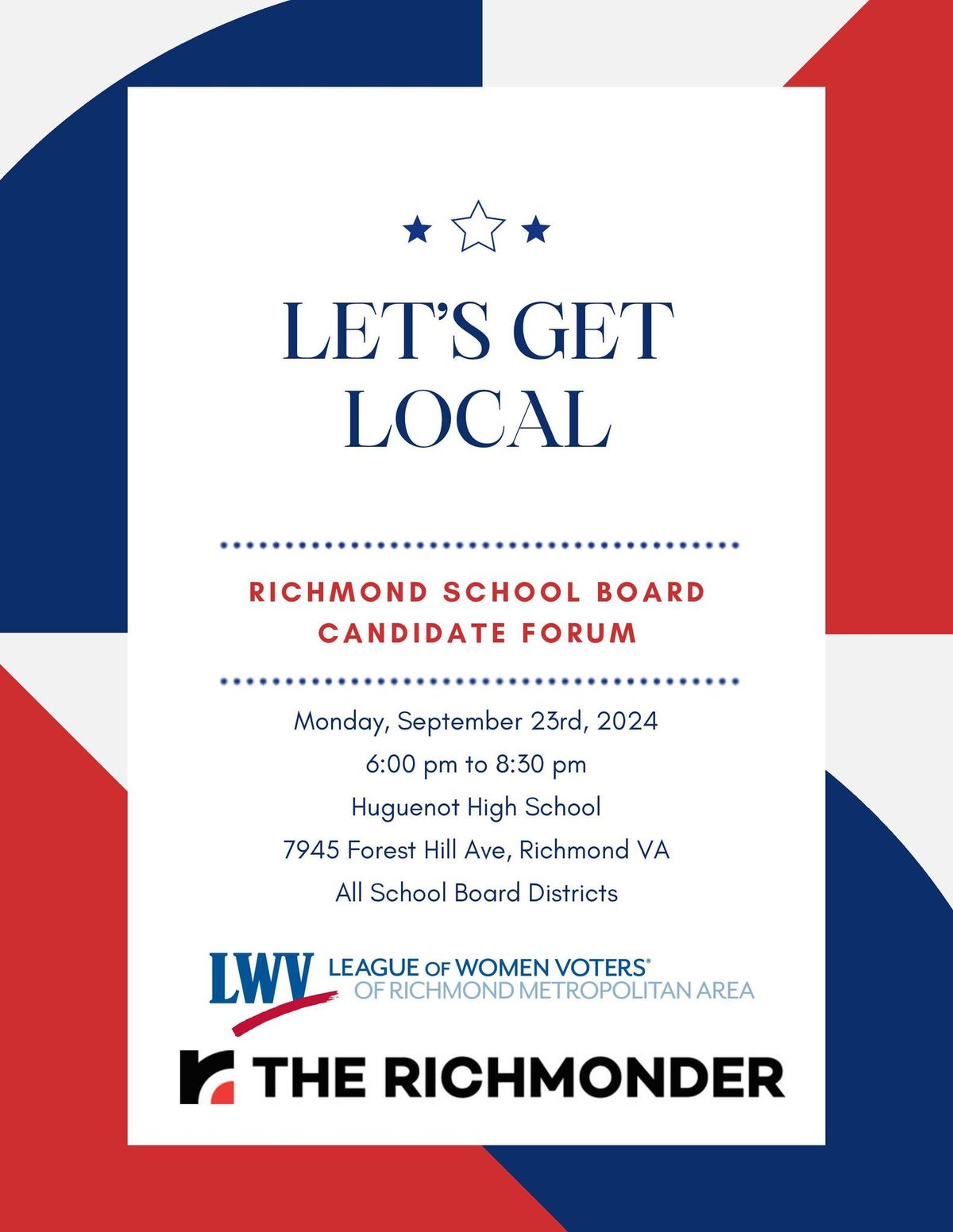 Richmond School Board Candidate Forum