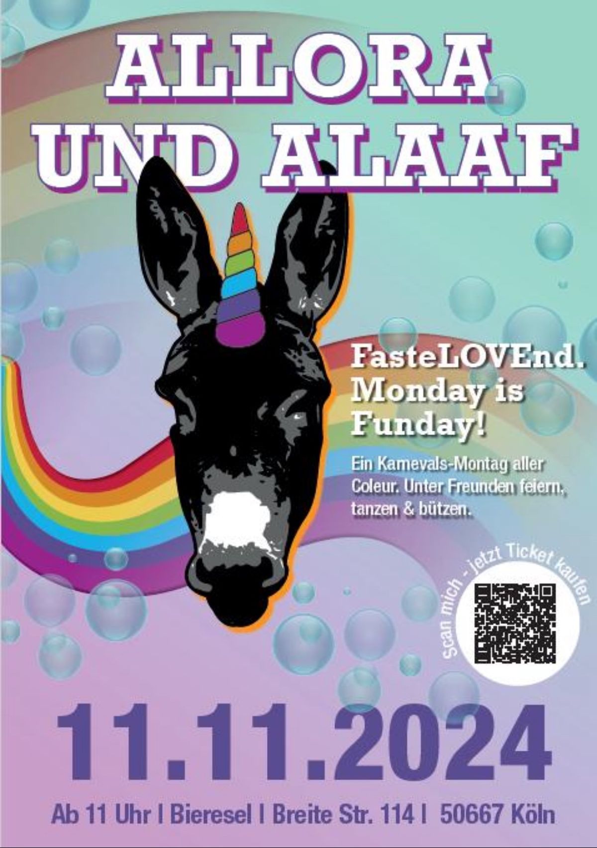 Allora und Alaaf - FasteLOVEnd. Monday is Funday!