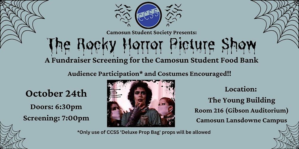 CCSS presents Rocky Horror! A fundraiser for the Camosun Student Food Bank!