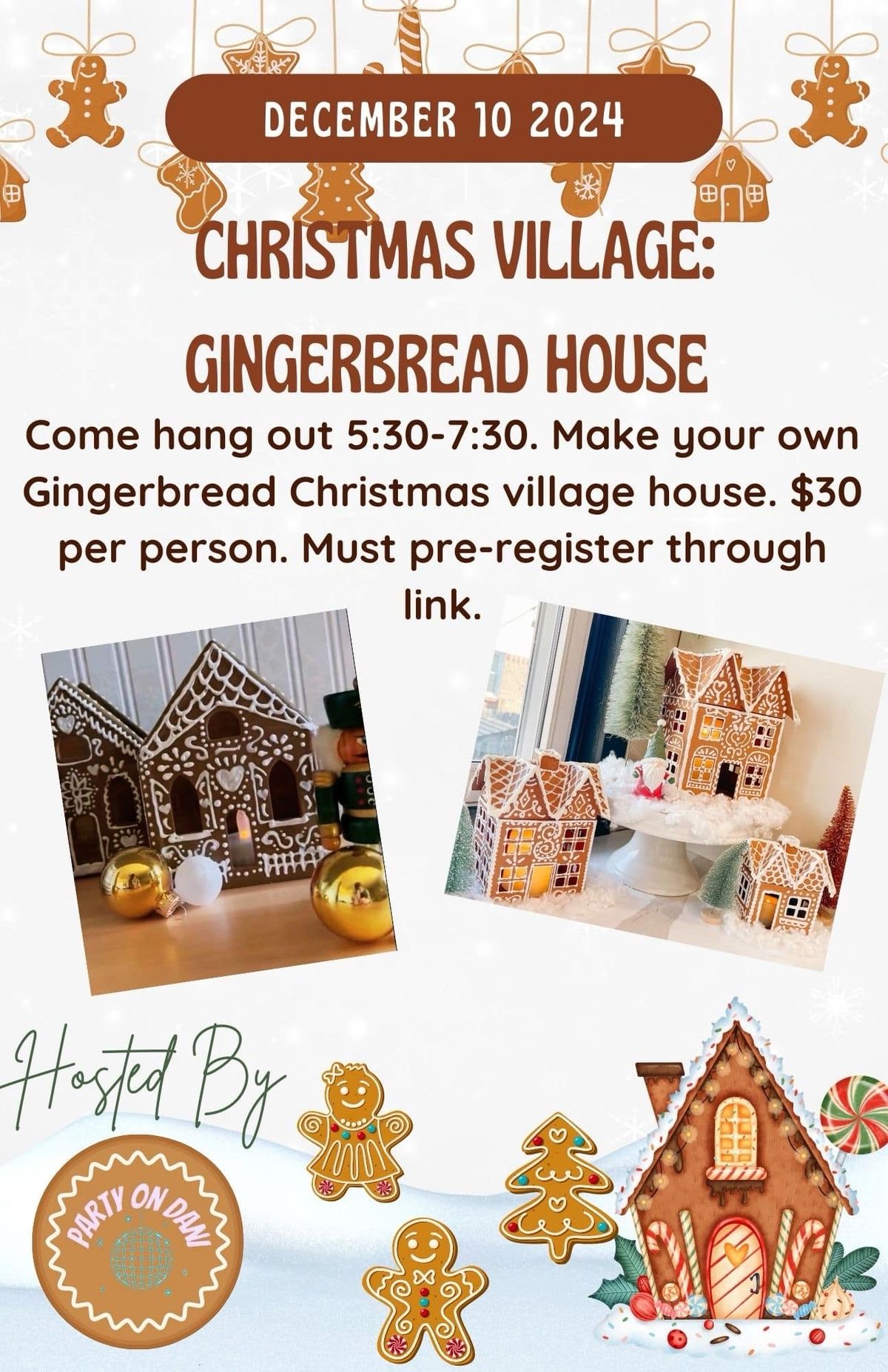 Christmas Village Gingerbread House