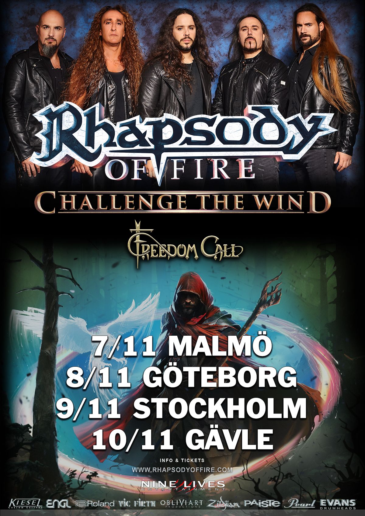 RHAPSODY OF FIRE + Freedom Call  - Stockholm