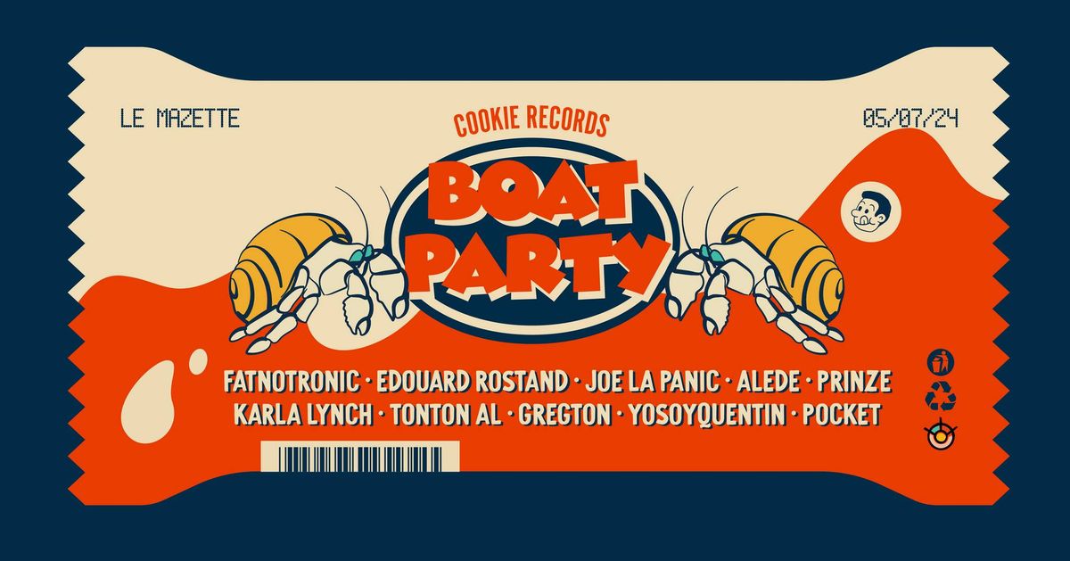 Cookie Records Boat Party w\/ Fatnotronic, Edouard Rostand, Joe la Panic & more