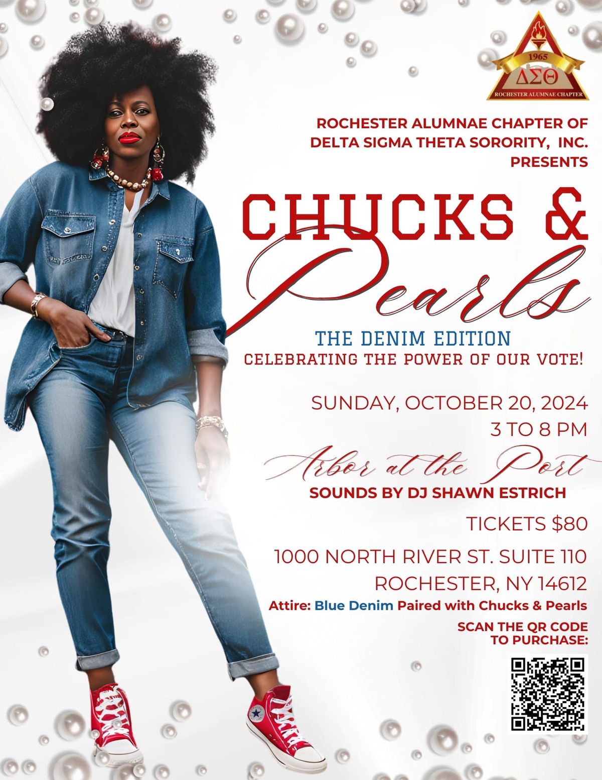 Chucks & Pearls - The Denim Edition: Celebrating the Power of Our Vote!