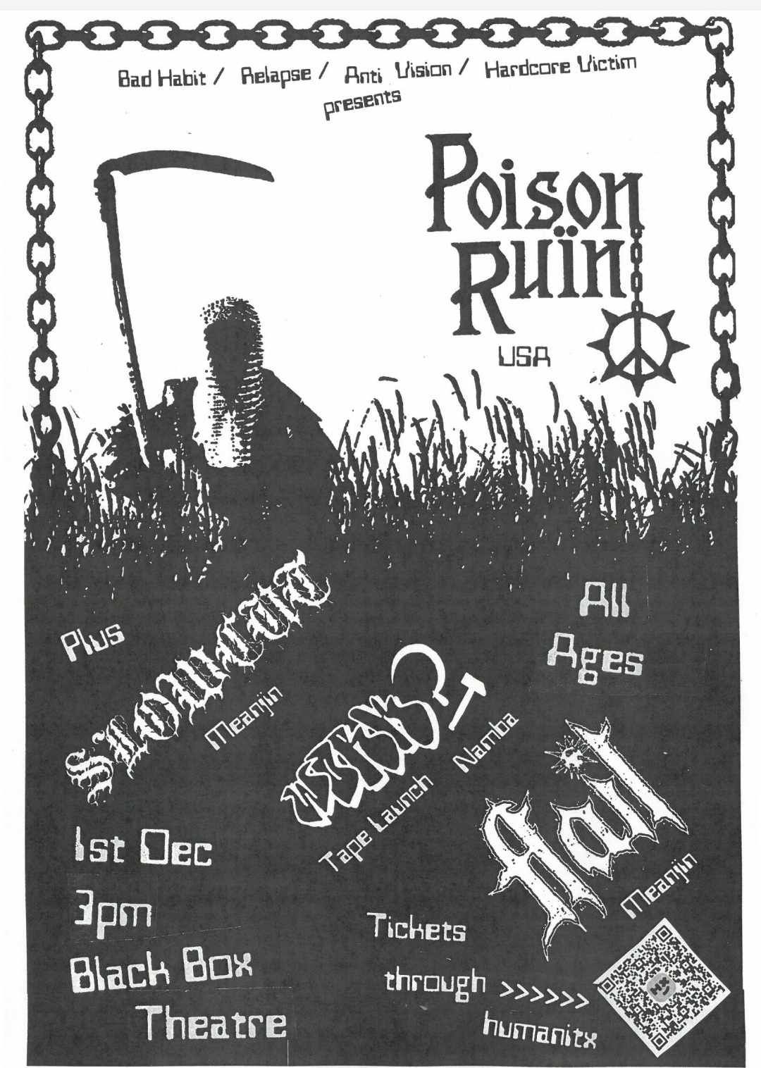 Poison Ruin (Usa) Slowcut, Work? , Flail Live In Nambour