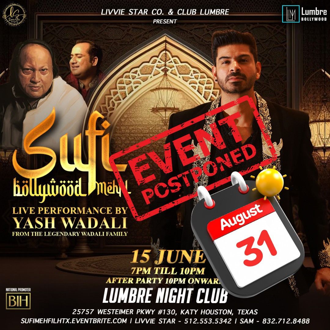 SUFI BOLLYWOOD MEHFIL with YASH WADALI - LIVE PERFORMANCE WITH BAND