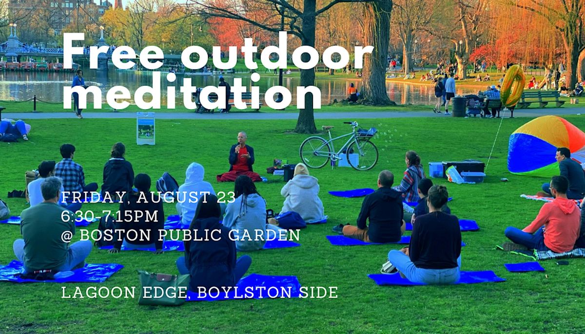 Free Outdoor Meditation at Boston Public Garden