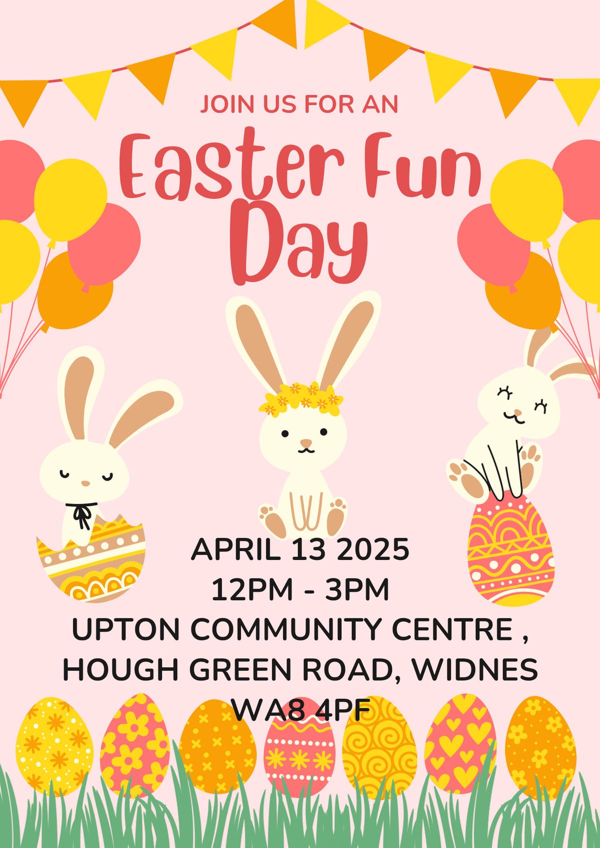 Easter fun day\/table sale upton community centre 