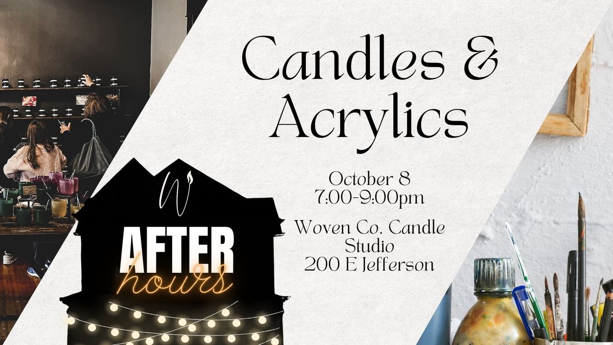 Woven Co. After Hours: Candles & Acrylics | Painting Fall Landscape