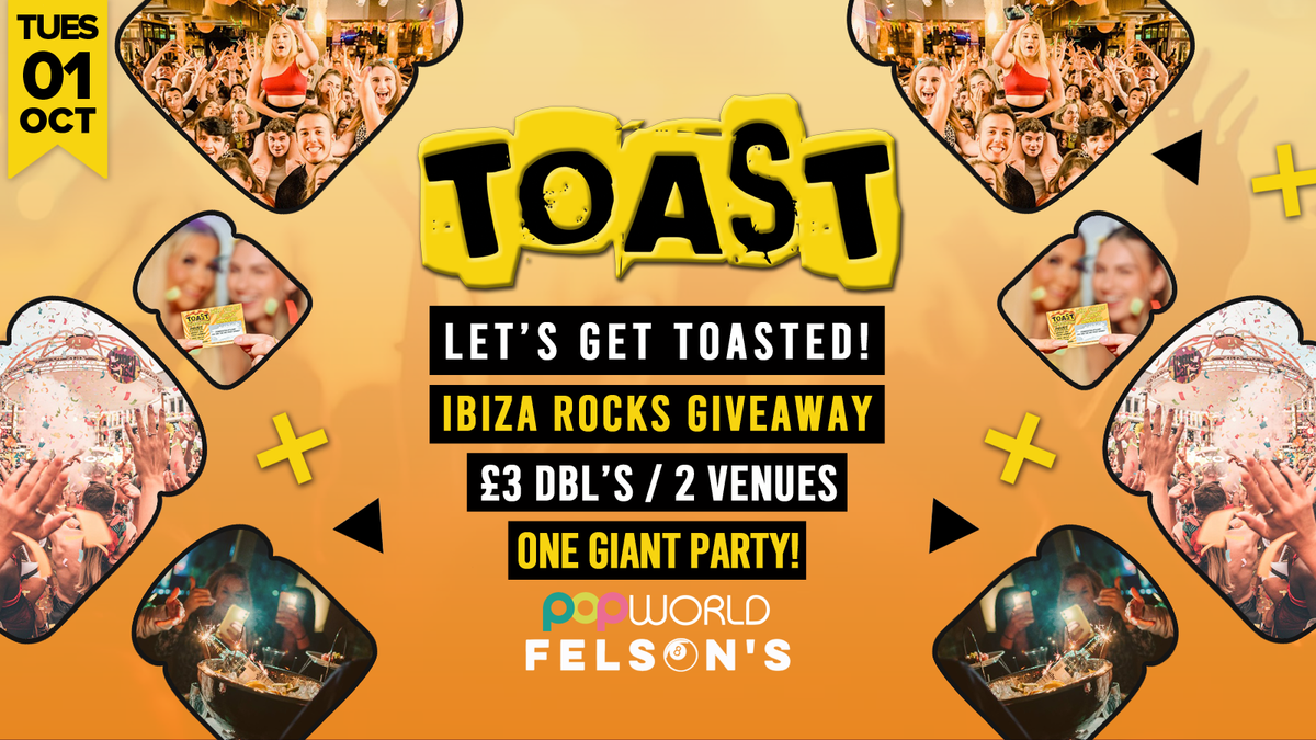 Toast \u2022 Ibiza Rocks Giveaway \u2022 Popworld &amp; Felsons