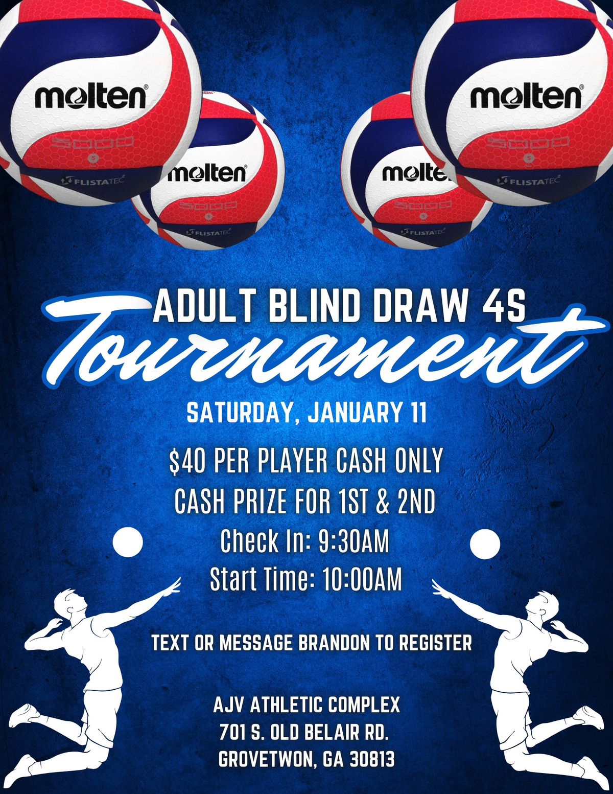 ADULT INDOOR 4S BLIND DRAW TOURNAMENT