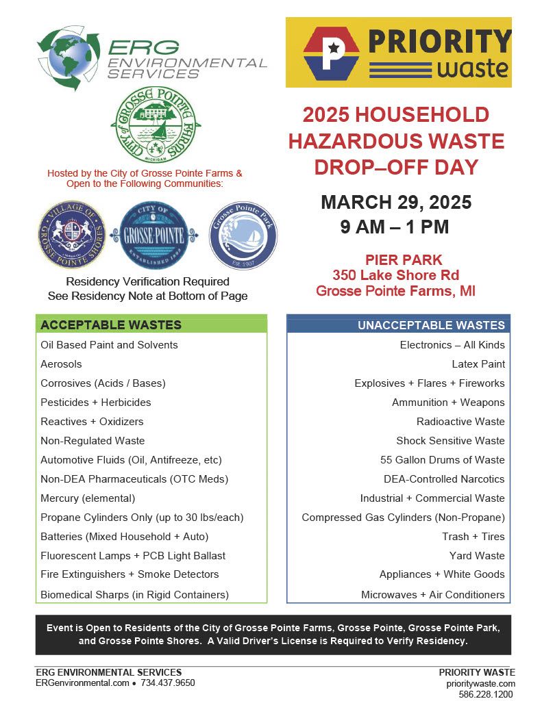 Household Hazardous Waste Drop-Off Day