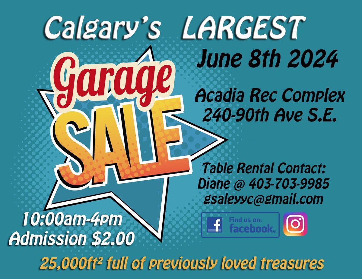 Calgary\u2019s LARGEST Garage sale 