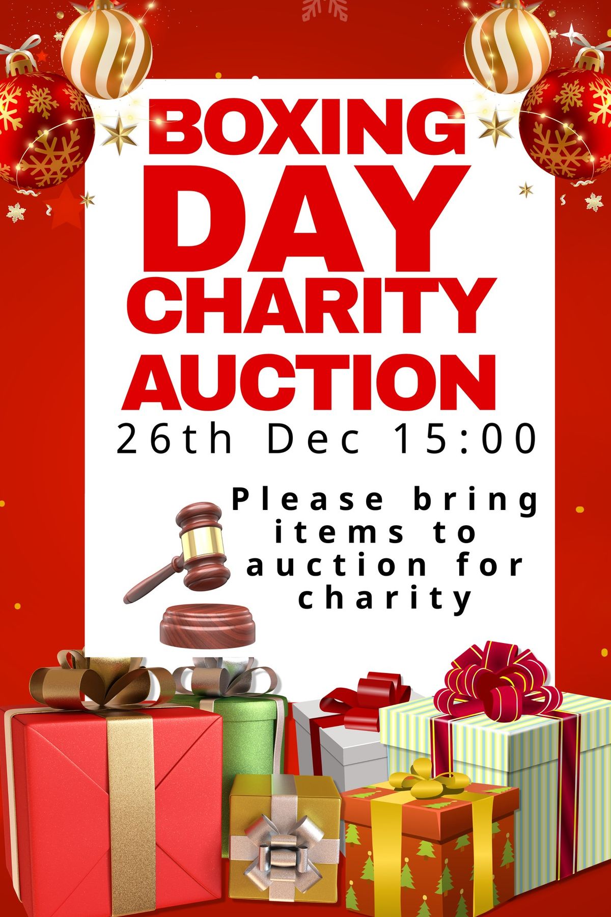 Boxing Day Charity Auction 