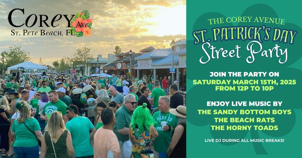 The Corey Avenue St. Patrick's Day Street Party in Downtown St. Pete Beach