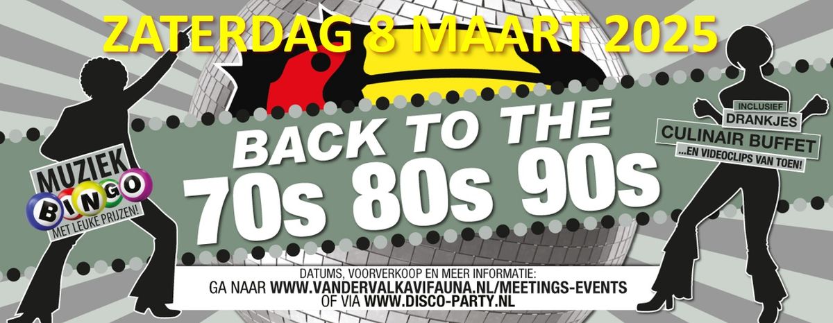 Zaterdag 8 Maart een all inclusive 80s 90s Party  bij Van Der Valk Avifauna!