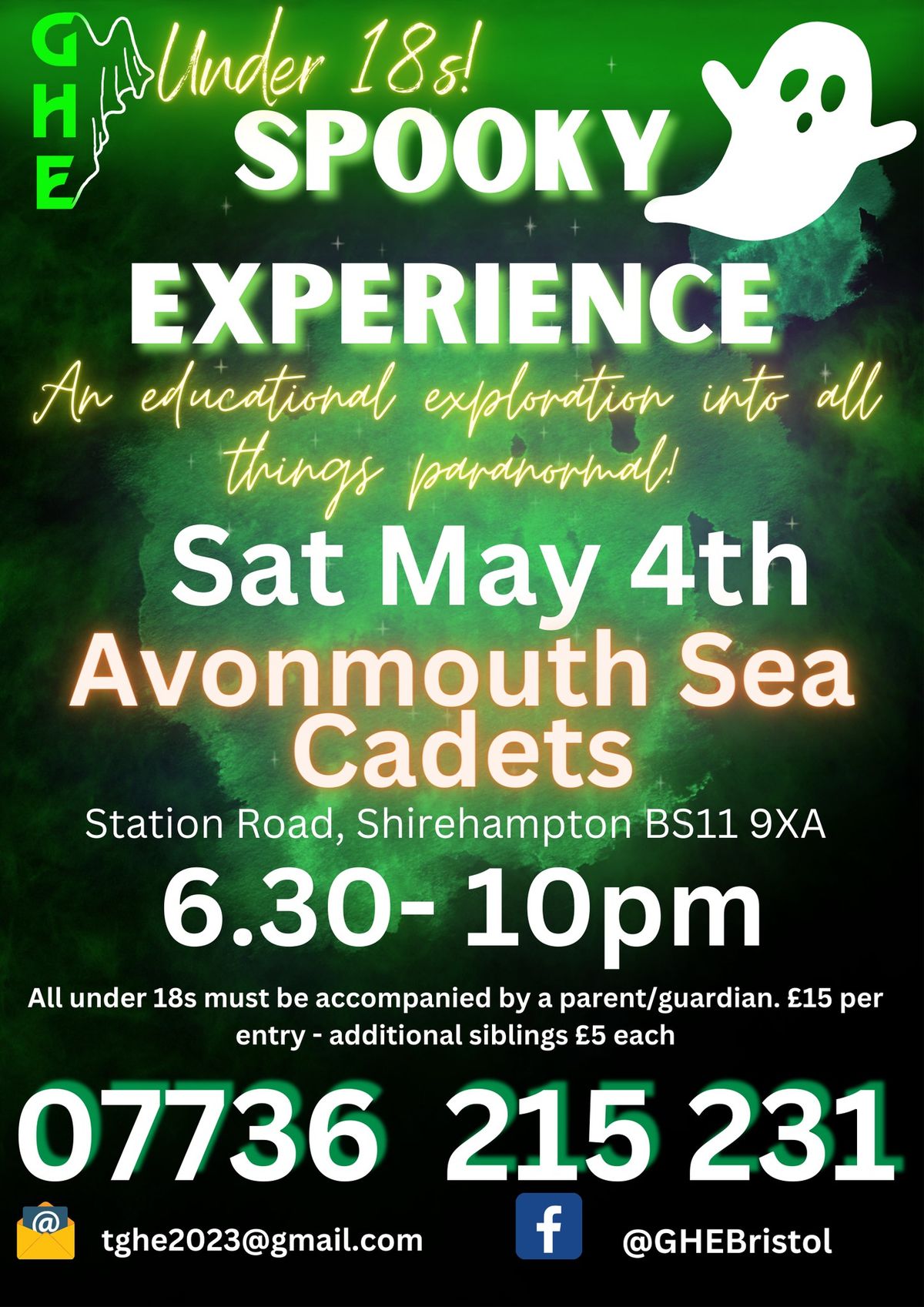 Under 18's Spooky Experience - Avonmouth