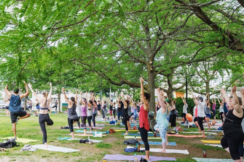 Yoga in the Parkdale Park by PranaShanti Yoga Centre